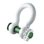 P-5365 Green Pin Locking Clamp ROV Shackles Product Render 2